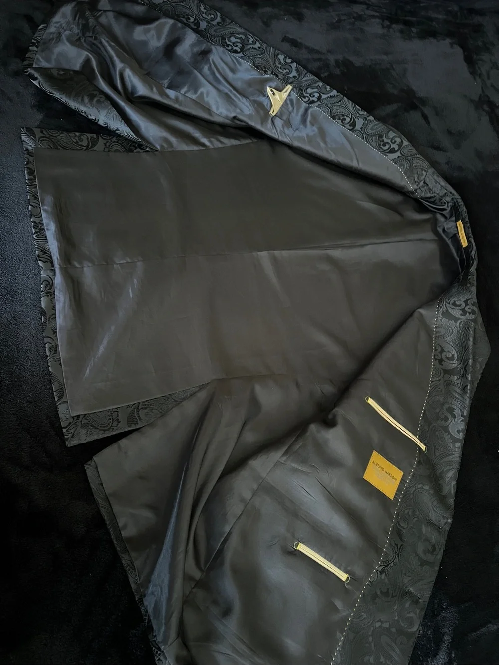 Italian Black Paisley Sport Coat